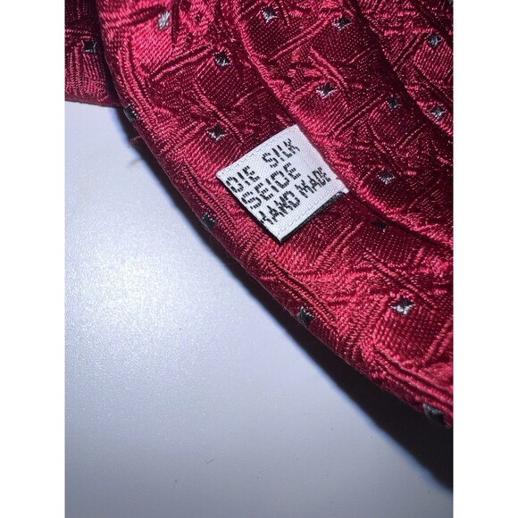 Christian Dior Paris Tie Vintage Patterned Silk Made In France Red Size 57/3.5in - Picture 4 of 6